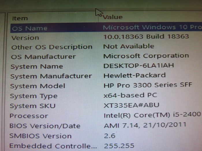 HP Pro Slimline 3300 - i5 4GB 500GB HD Desktop