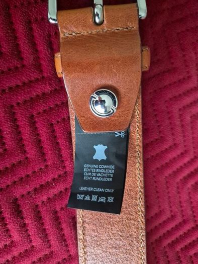 Michaelis brown leather belt