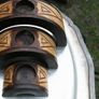 Vintage Wooden Candle Holders Image 2