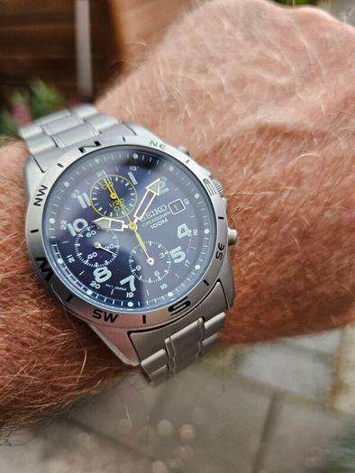 Watch Seiko Military Chronograph.