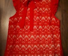 Wolf & Whistle Red Lace top (Size 10)