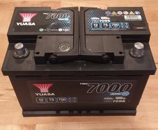 Car battery start-stop ( Yuasa 75Ah )