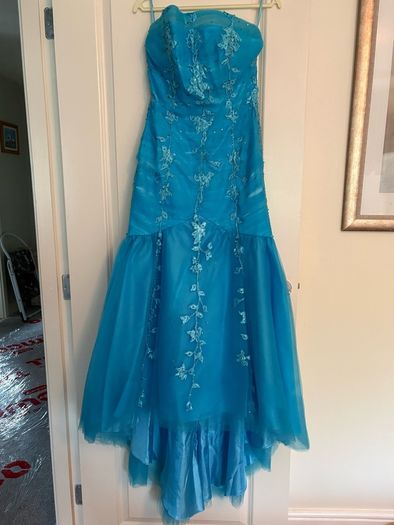 Blue evening dress