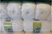 White wool Double knit 10 balls