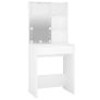 Dressing Table with LED White 60x40x140 cm Image 7