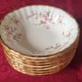 9 Piece Royal Albert Victoriana Rose Bone China Gold Gilt Lidded Tureen And Soup Bowls Set Made In England Image 6