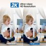 FREE EXPRESS SHIPPING WiFi Security Camera Indoor - 2K Pet Dog Cameras House Security with APP for Baby Monitor Home CCTV Wireless Image 6