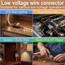 120pcs Double Wire Plug-In Connectors, 2-Pin Low Voltage Quick Connectors with Locking Buckle, No-Stripping Connectors for 18-22 AWG LED Strip, Speaker Wire, Wiring Image 10