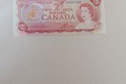 UNC 1974 Canada 2 Dollars Banknote