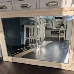 Large Ornate Cream French Style Wall Mirror