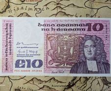 10 Pound B Series 19/10/81 Irish Note
