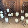 2 Large Bronze Colour Candelabras Image 3