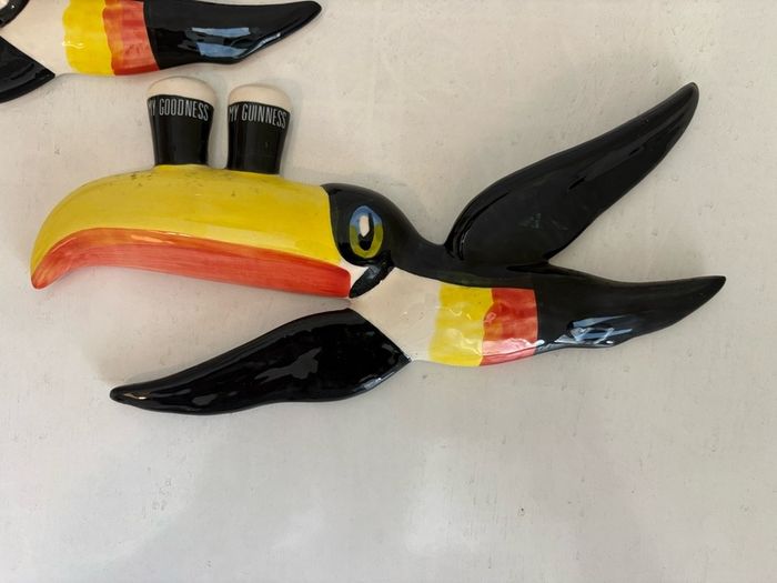 Original Carlton Ware Guinness Flying Toucan Wall Plaques X3