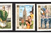 2003 Ireland 2003 Ireland St Patrick's Day (41c St. Patrick, 50c Cathedral &amp; 57c Parade) Commemorative Stamps Mint Never Hinged (MNH)