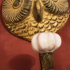 metal owl coat hanger