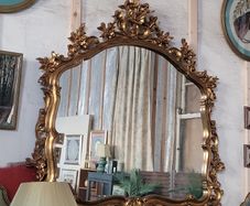 Vintage ornate overmantle