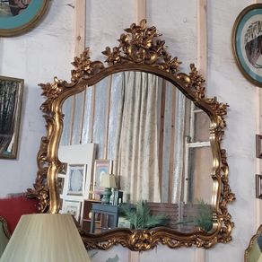 Vintage ornate overmantle