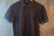 Fred Perry Men's S Twin Tipped Polo Navy Teal Blue