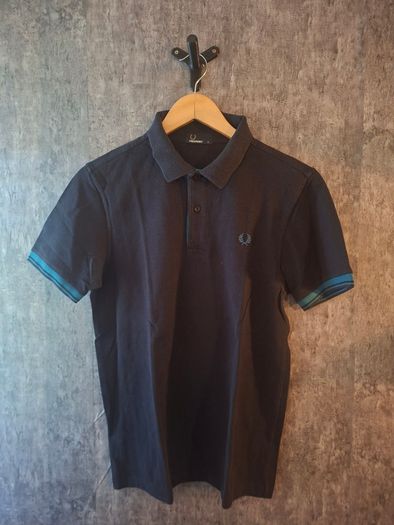 Fred Perry Men's S Twin Tipped Polo Navy Teal Blue