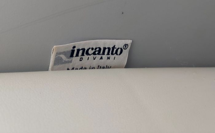 Incanto Divani Cream Italian Leather Sofa