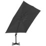 Cantilever Umbrella with Aluminium Pole 3x3 m Black Image 5