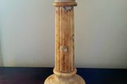 Antique carved marble table lamp