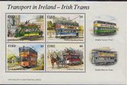 1987 Ireland Trams Commemorative Stamps Miniature Sheet Mint Never Hinged (MNH)