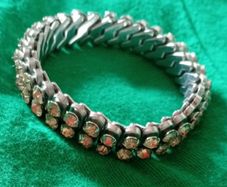 Vintage diamante expandable bracelet
