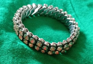 Vintage diamante expandable bracelet