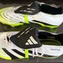 Like new, worn once, absolutely mint, size 10 Adidas 2024 Predator Elite Hybrid Touch + Fold-Over Tongue. RRP 280. Top tier boot in Cloud White / Core Black / Lucid Lemon colourway. Image 8