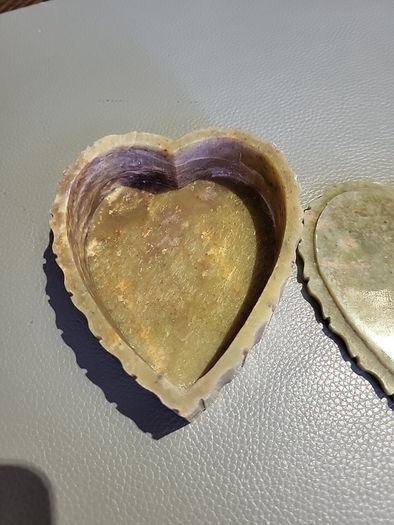 Vintage hand carved trinket box