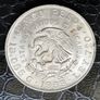 1959 Mexico Silver  5 Pesos Centennial of Carranza's Birth coin Image 2