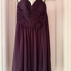 After Six - Aubergine Strapless cocktail dress, knee length size 12