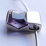 Vintage Amethyst and Sterling Silver 925 Cocktail Pendant 16" Chain - 10,5g Image 9