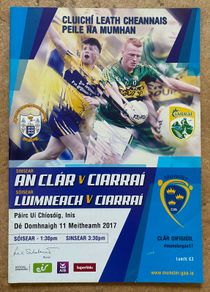 2017 Clare v Kerry - GAA Munster Football Semi-Final Programme