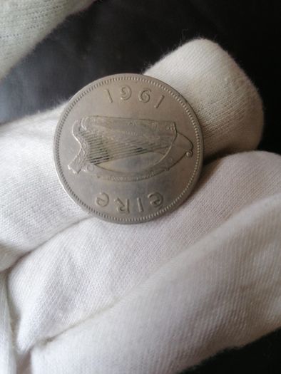 1961 Ireland Half Crown Coin