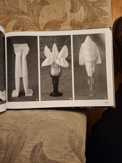 Folded Beauty. The Art Of Napkin Folding.  By John Sallas. Beautiful Illustrated Large Volume Hardbacks In Good Condition. 36.