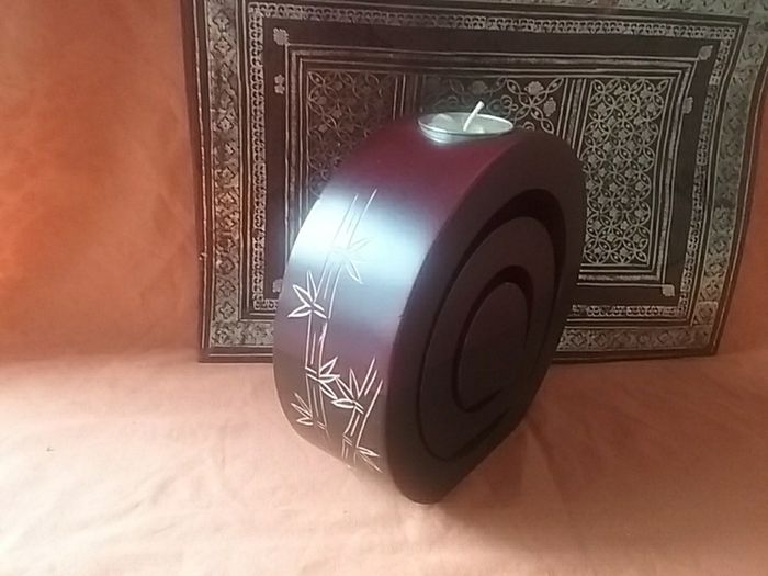 Set of Three Wooden Tea light holder