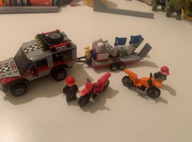 Lego Jeep And motorbike trailer set 4433