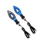 2x 12V BLUE Motorcycle Indicators Turn Signal Light Image 4