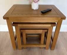 Nest of tables and matching lamp table