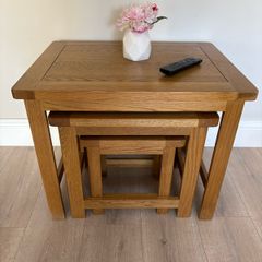 Nest of tables and matching lamp table
