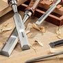 BRAND NEW 6pcs Wood Chisel Set for Woodworking CRV Steel with Walnut Handle in Wooden Premium Box Image 7
