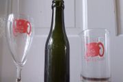 SALE -------  The Savoy " The Pink Elephant " -  Limerick : (1) Champagne Flute and (1) Slim Jim and (1) Limerick Bottle
