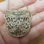 Vintage silver pouch necklace Image 3