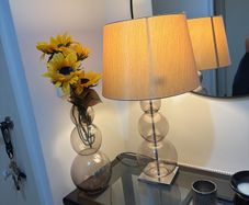 table lamp and vase