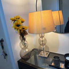 table lamp and vase