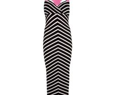 TED BAKER navy white striped red criss cross straps Sz 3 (Fit 10-12UK)