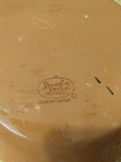 vintage Stangl Pottery skillet serving dish,