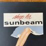 Vintage Ad Fashion Shop Advertising Showcard for Sunbeam Nylons - 2 Available Image 2